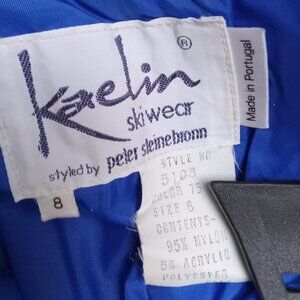 Vintage Kaelin Ski Snow Pants Womens 8 Blue Insulated Snowboard Winter